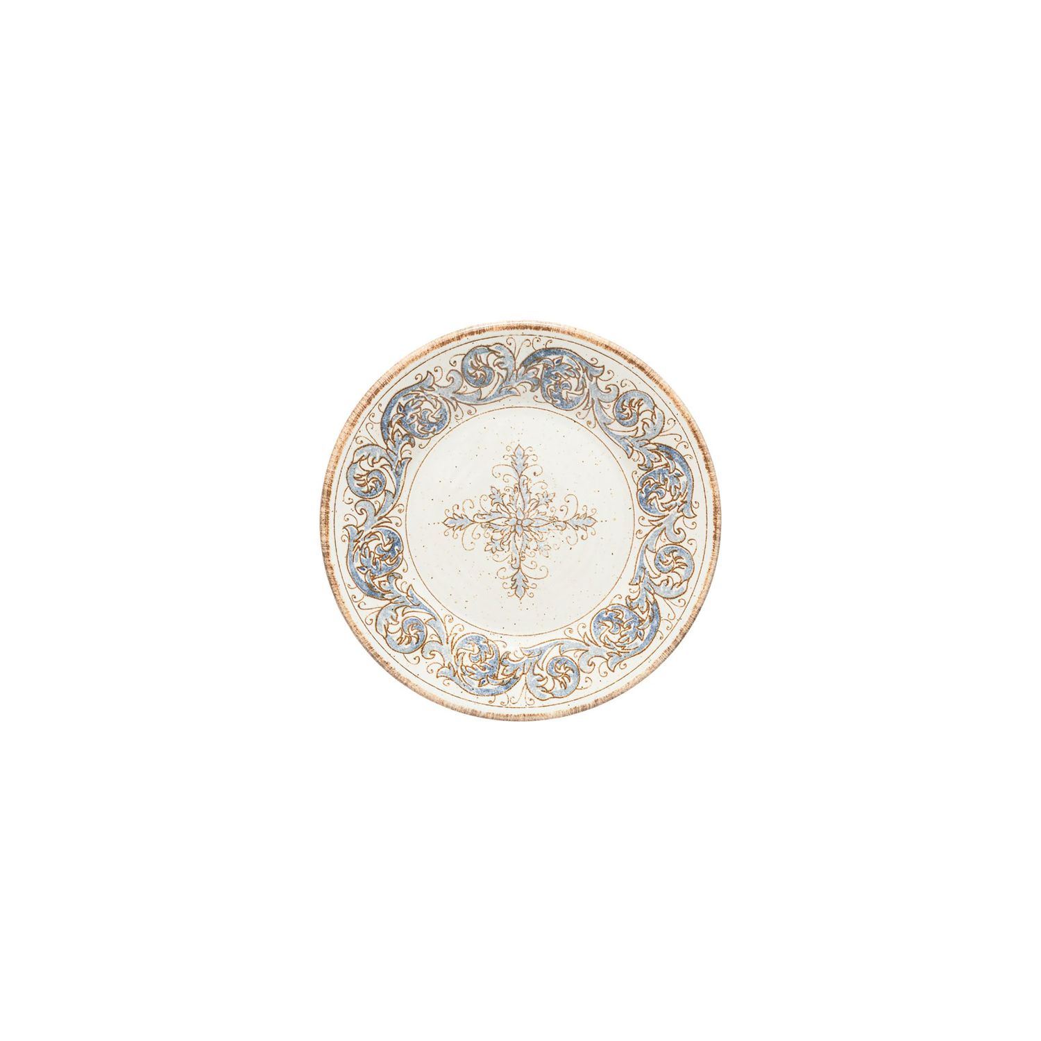 Casafina Sardegna White-Blueberry Appetizer Plate, SD704-WBL, 840289051979