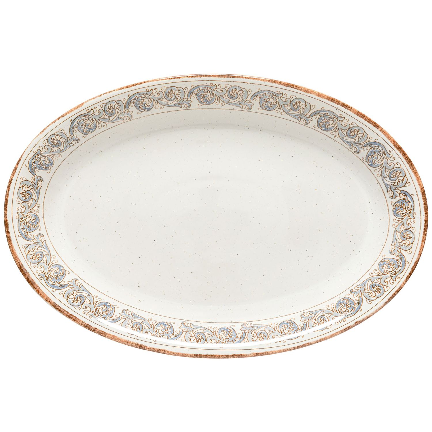 Casafina Sardegna White-Blueberry Oval Platter, SD745-WBL, 840289051962