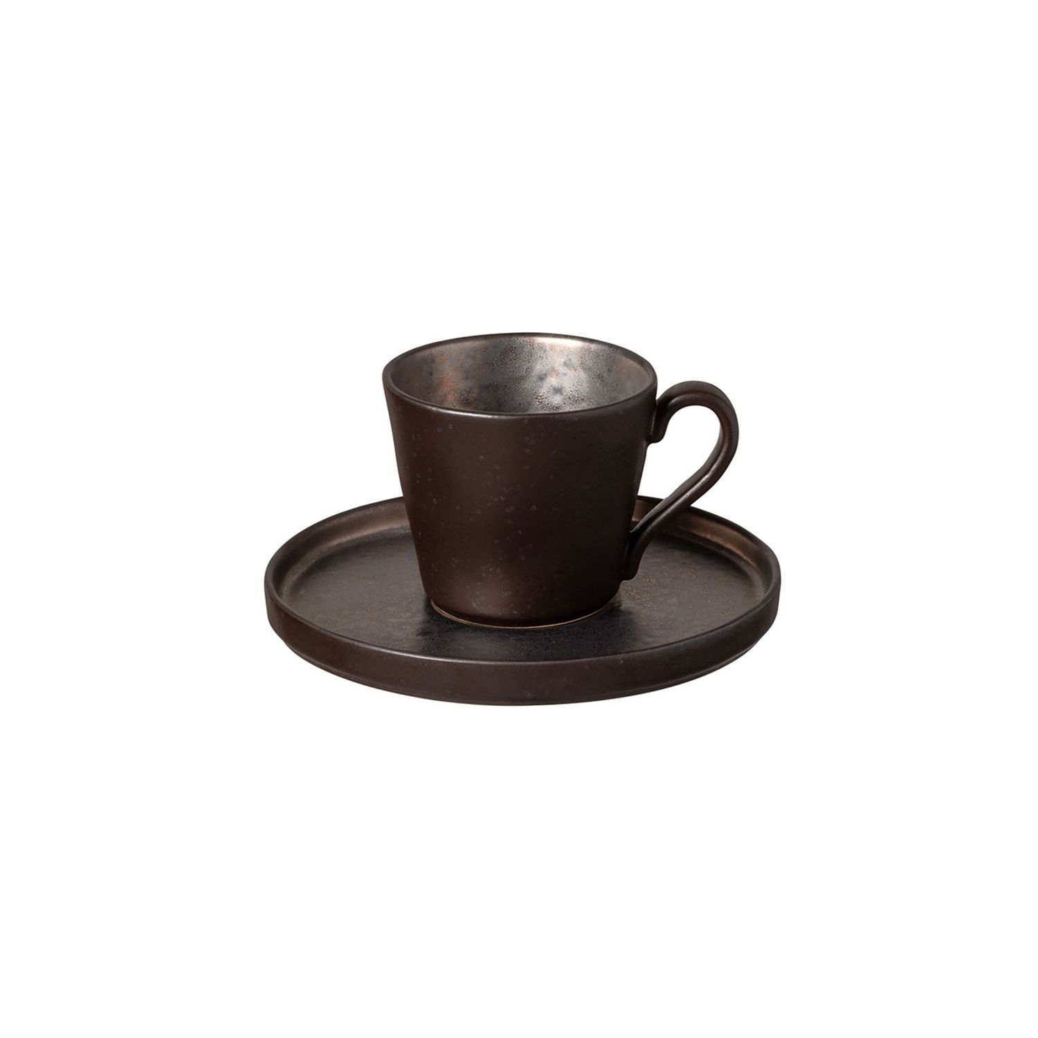 Costa Nova Lagoa Metal Tea Cup and Saucer, LOCS02-MTL, 5606739952730