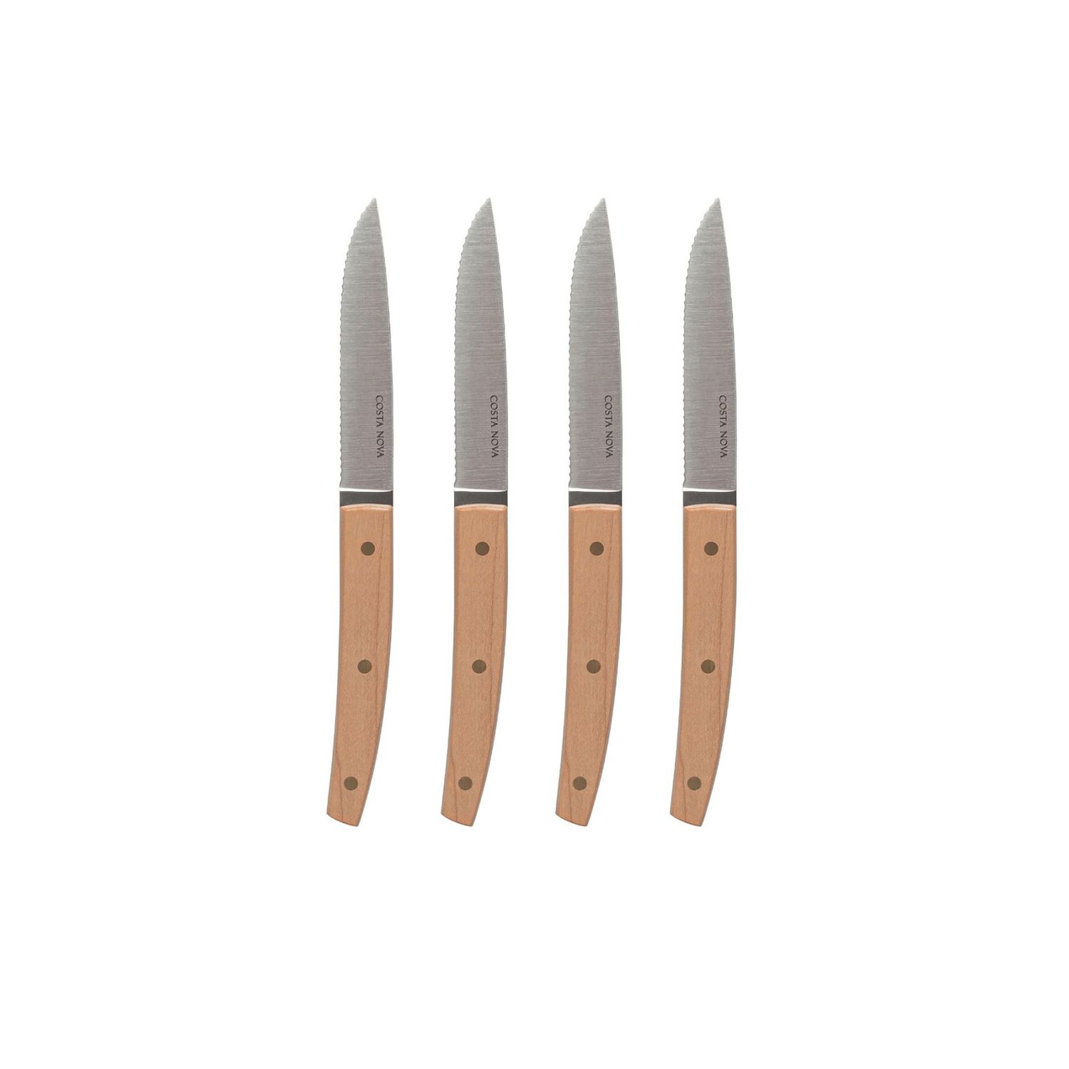 Costa Nova Steak Knives Collection Polished Set 4 Steak Knives, C20705-POL, 5606739967772