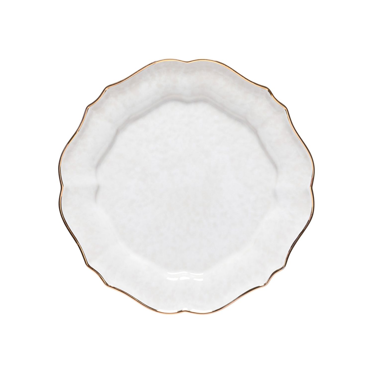 Casafina Impressions White-gold Dinner Plate, IM501-WGD, 840289016909