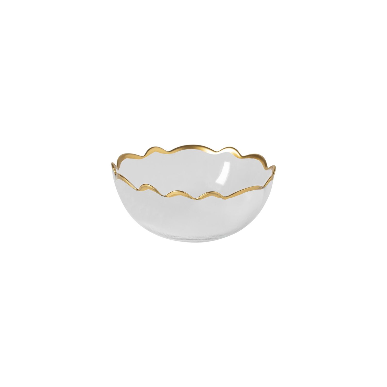 Casafina Francesca Gold Glass Rimmed Soup Cereal Bowl , V10333-GLD, 840289064320