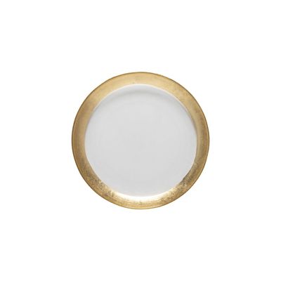 Casafina Camilla Gold Glass Band Salad Plate, V10329-GLD, 840289064283