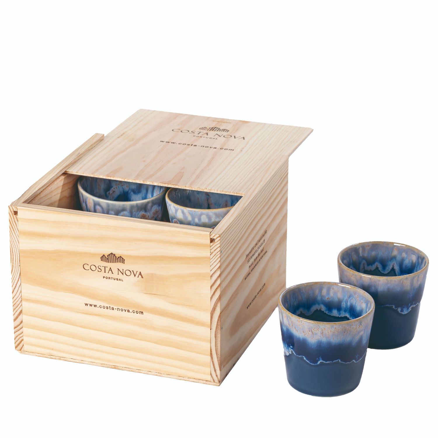 Costa Nova Grespresso Denim Gift Box 8 Lungo Cups, LSCS12-DEN, 5606739960001