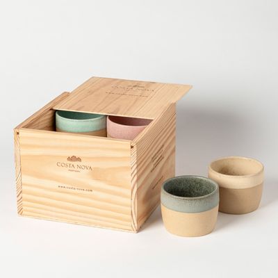Costa Nova Arenito Multicolor Gift Box 8 Lungo Cups, 2LNCS02-MLT, 5606739973216