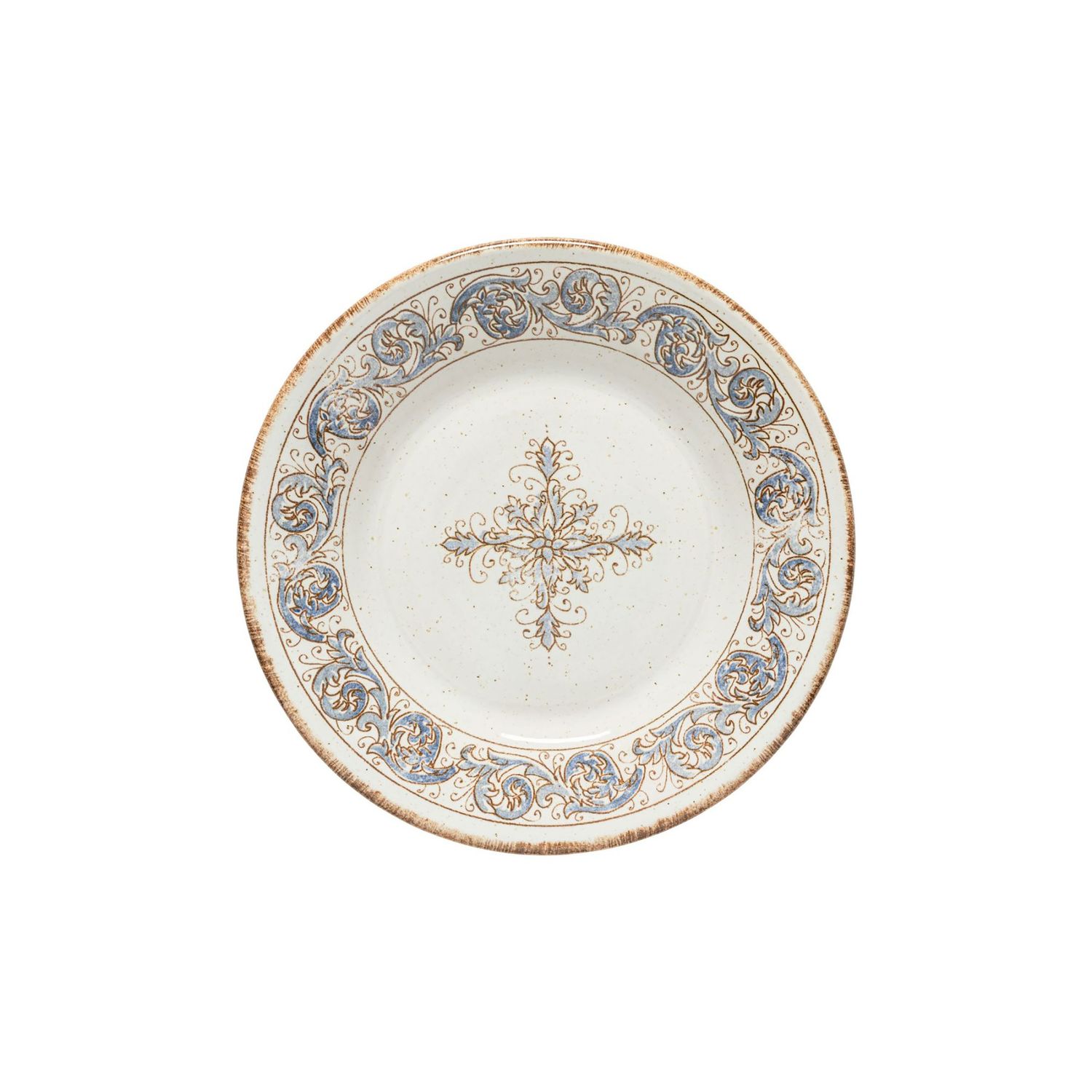 Casafina Sardegna White-Blue Salad Plate, SD241-WBL, 840289045534