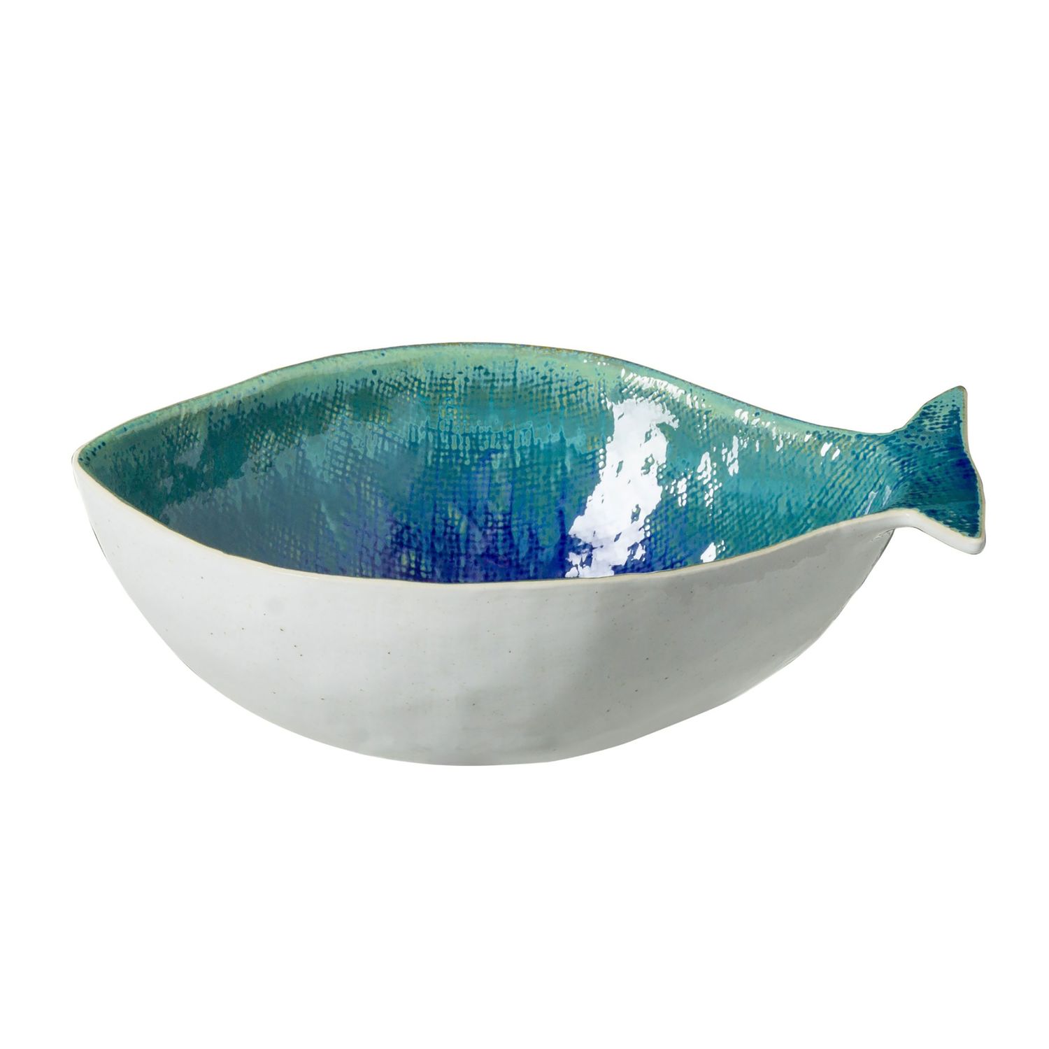 Casafina Dori Atlantic blue Dourada Serving Bowl Seabream, ERS301-BLU, 840289014219