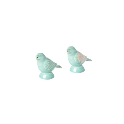 Casafina Taormina Aqua Salt and Pepper Shaker Sparrow, DDS03-AQU, 840289069547