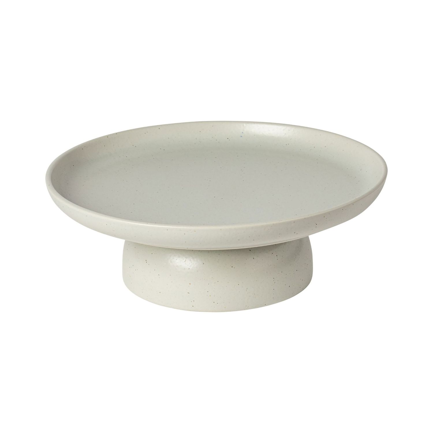 Casafina Pacifica Oyster Grey Footed Plate, SOP272-OYS, 840289024591