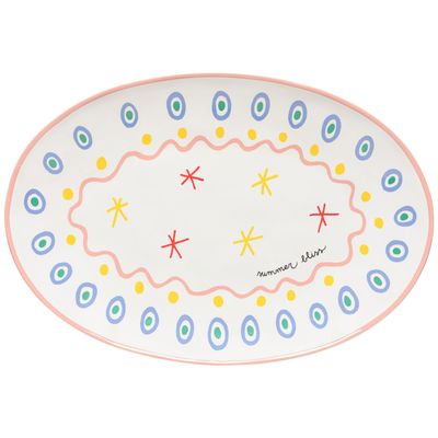 Costa Nova Summer Bliss Summer bliss Oval Platter, GOA451-SBL, 5606739979218