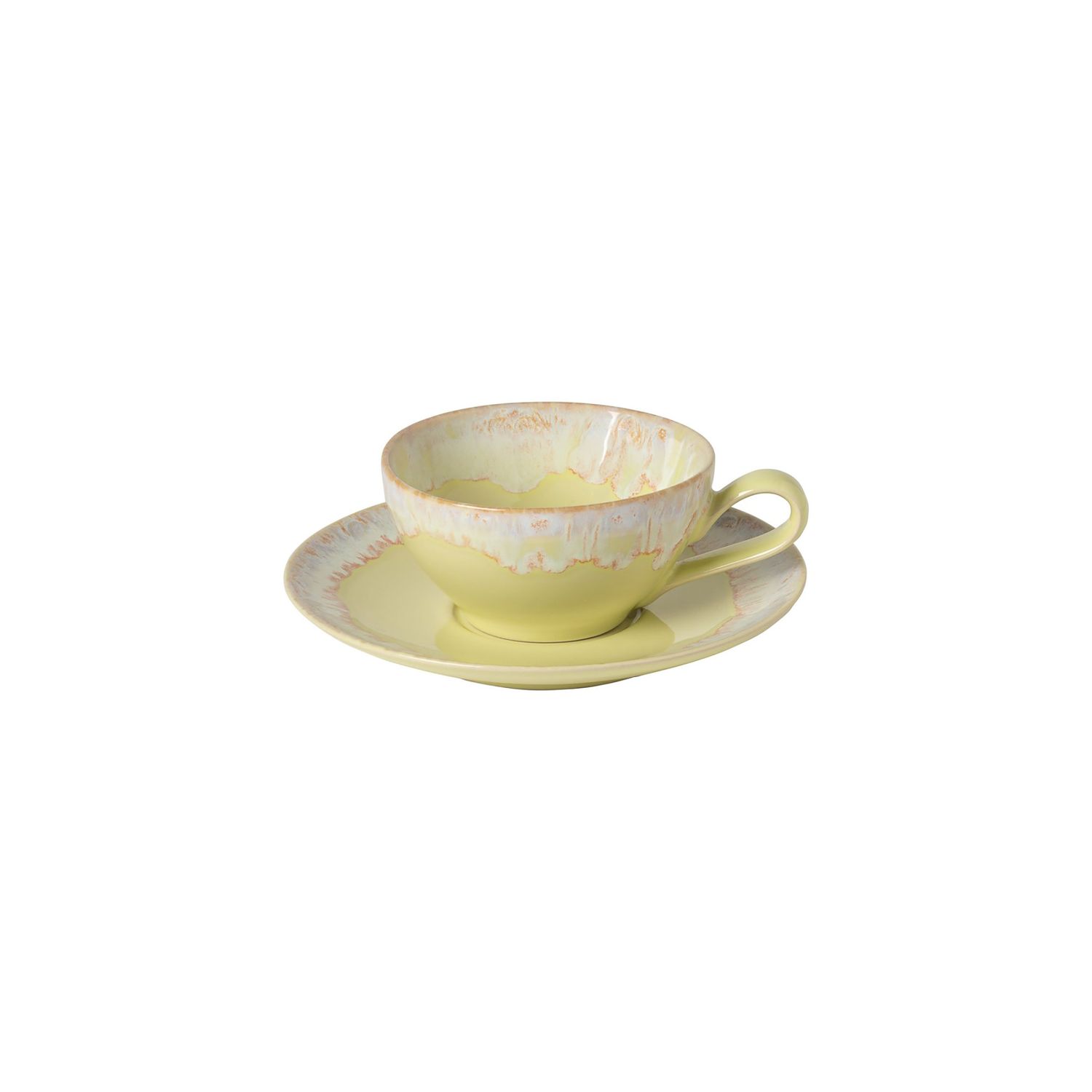Casafina Taormina Yellow Tea Cup and Saucer, TA616-SND, 840289069479