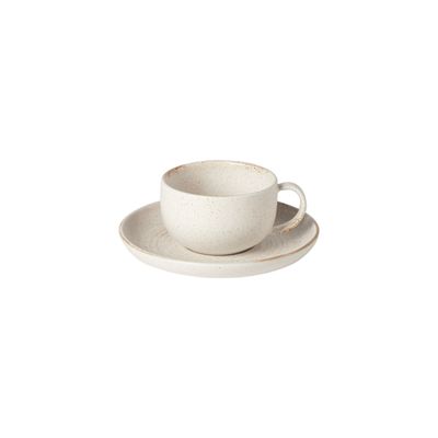 Casafina Vermont Cream Tea Cup and Saucer, XOCS01-CRM, 840289051597