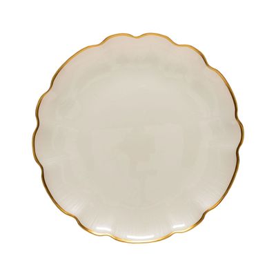 Casafina Francesca Gold Glass Charger Plate with Gold Rim, CFV0115-GLD, 840289012352