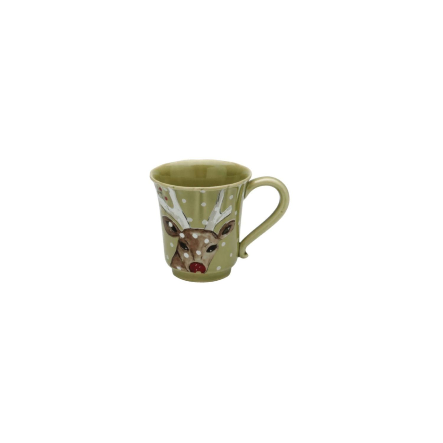 Casafina Deer Friends Green Mug, DF609-GRN, 840289015407