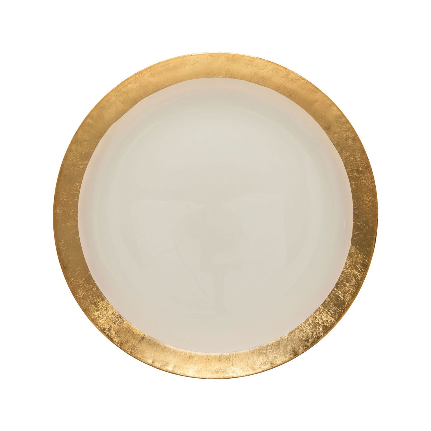 Casafina Camilla Gold Glass Charger Plate with Gold Rim, CFV0114-GLD, 840289012345