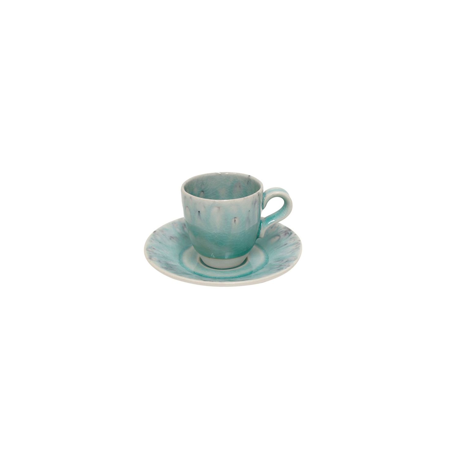 Costa Nova Madeira Blue Coffee Cup and Saucer, DECS04-BLU, 5606739932503
