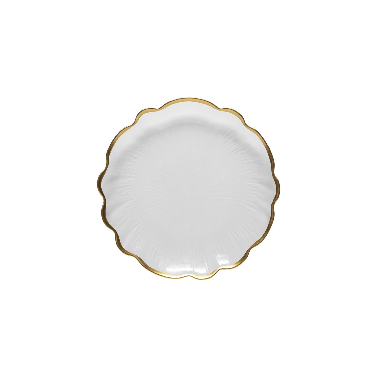Casafina Francesca Gold Glass Rimmed Salad Plate, V10332-GLD, 840289064313