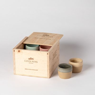 Costa Nova Arenito Multicolor Gift Box 8 Espresso Cups, 2LNCS01-MLT, 5606739973209
