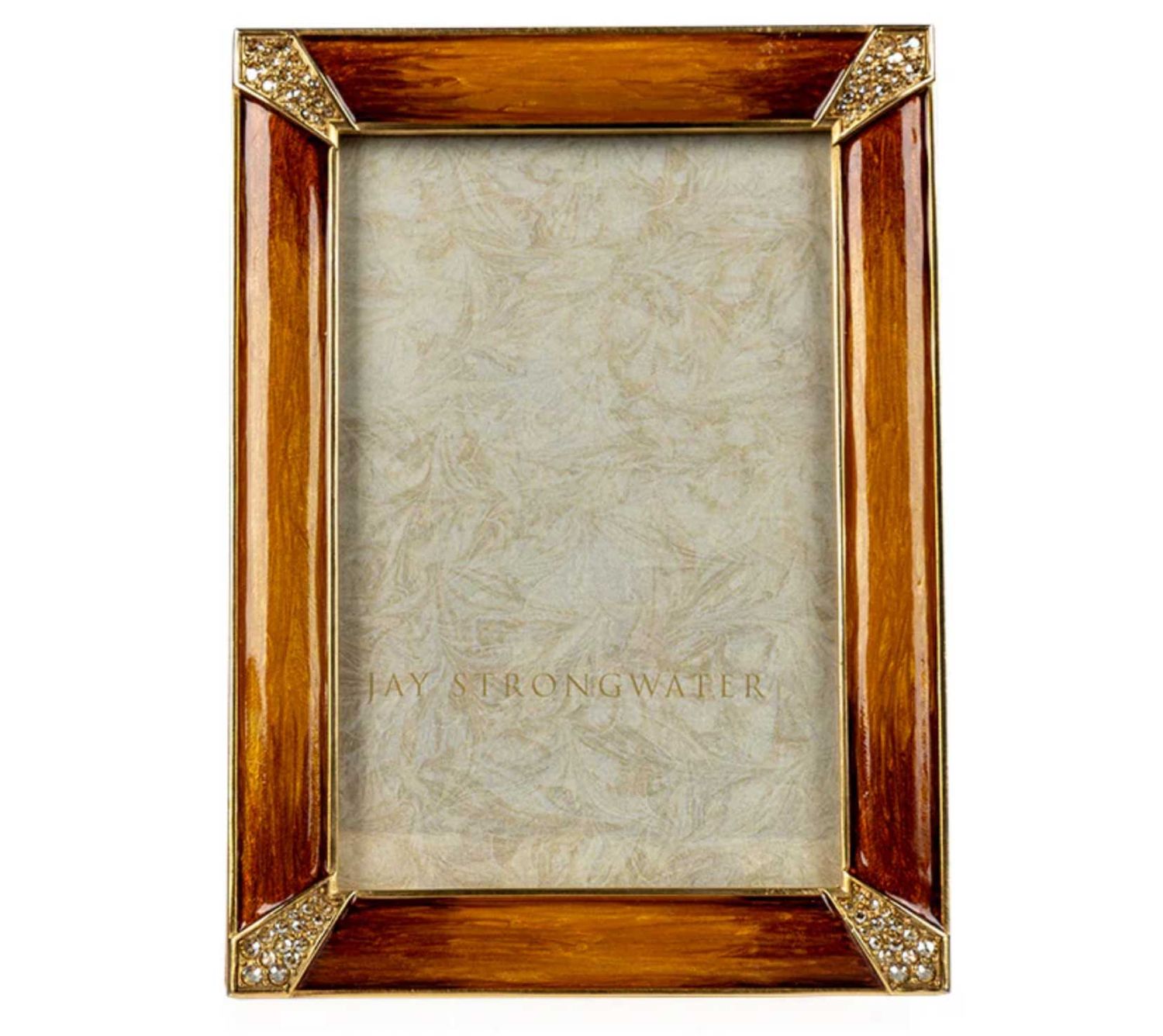 Jay Strongwater 4  x 6 Inch Lavinia Topaz Picture Frame SPF5915-248, 848510045261