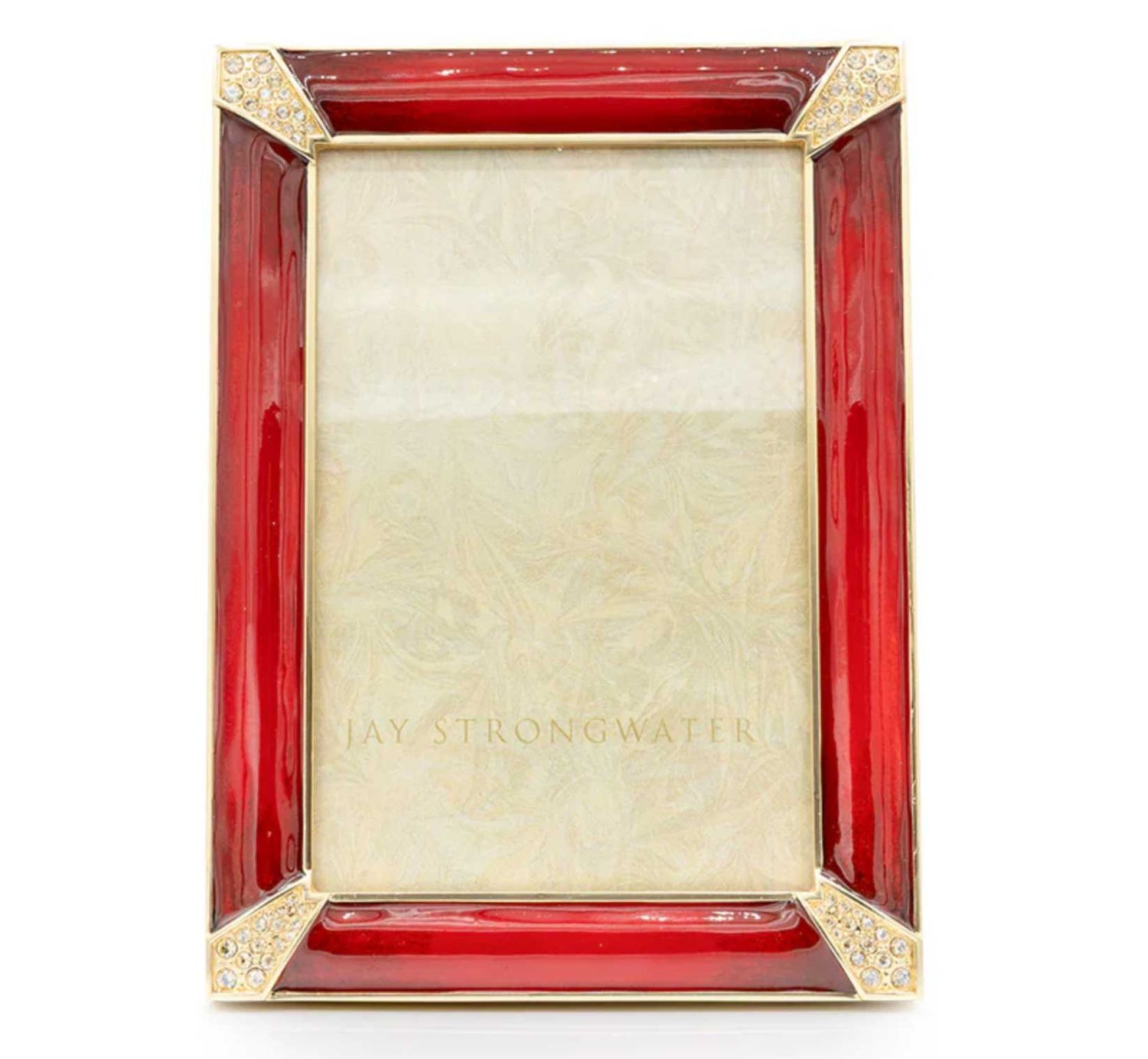 Jay Strongwater 4  x 6 Inch Lavinia Ruby Picture Frame SPF5915-224, 848510045308