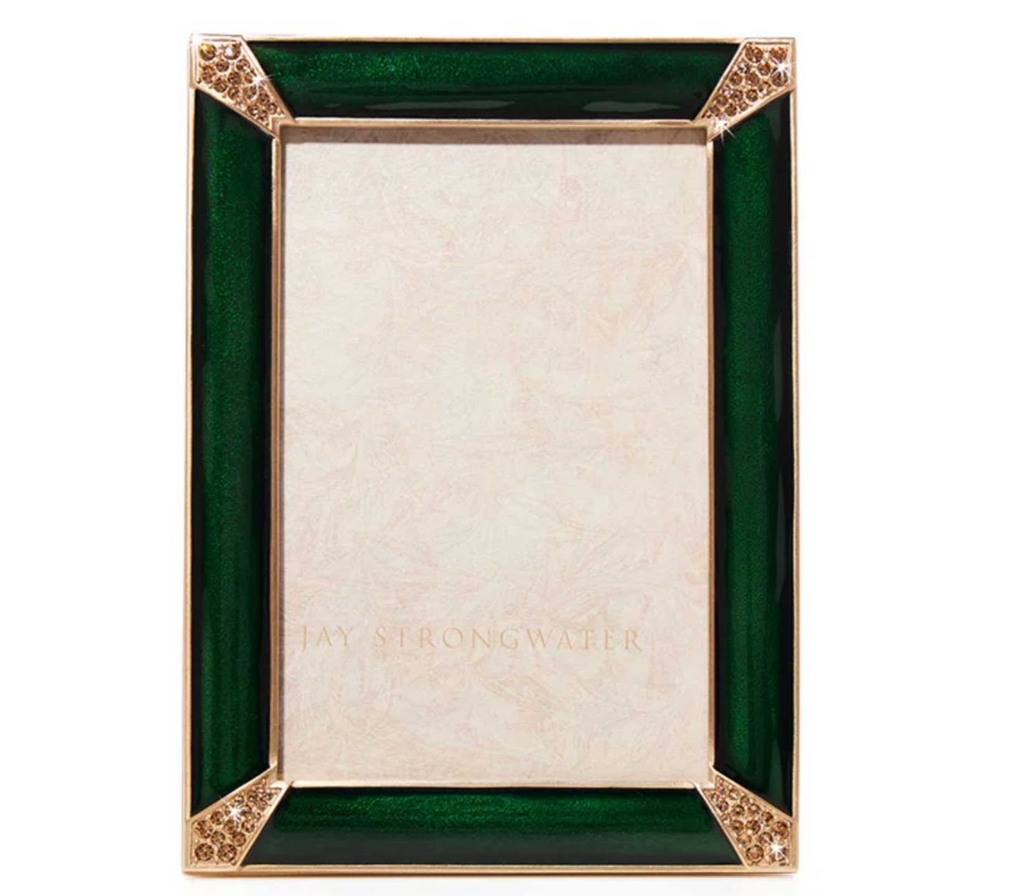Jay Strongwater Lavinia 4  x 6 Inch Picture Frame Green SPF5915-264, 848510044912