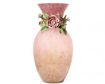 Jay Strongwater Peony Pink Vase SDH2604-256, 848510044486