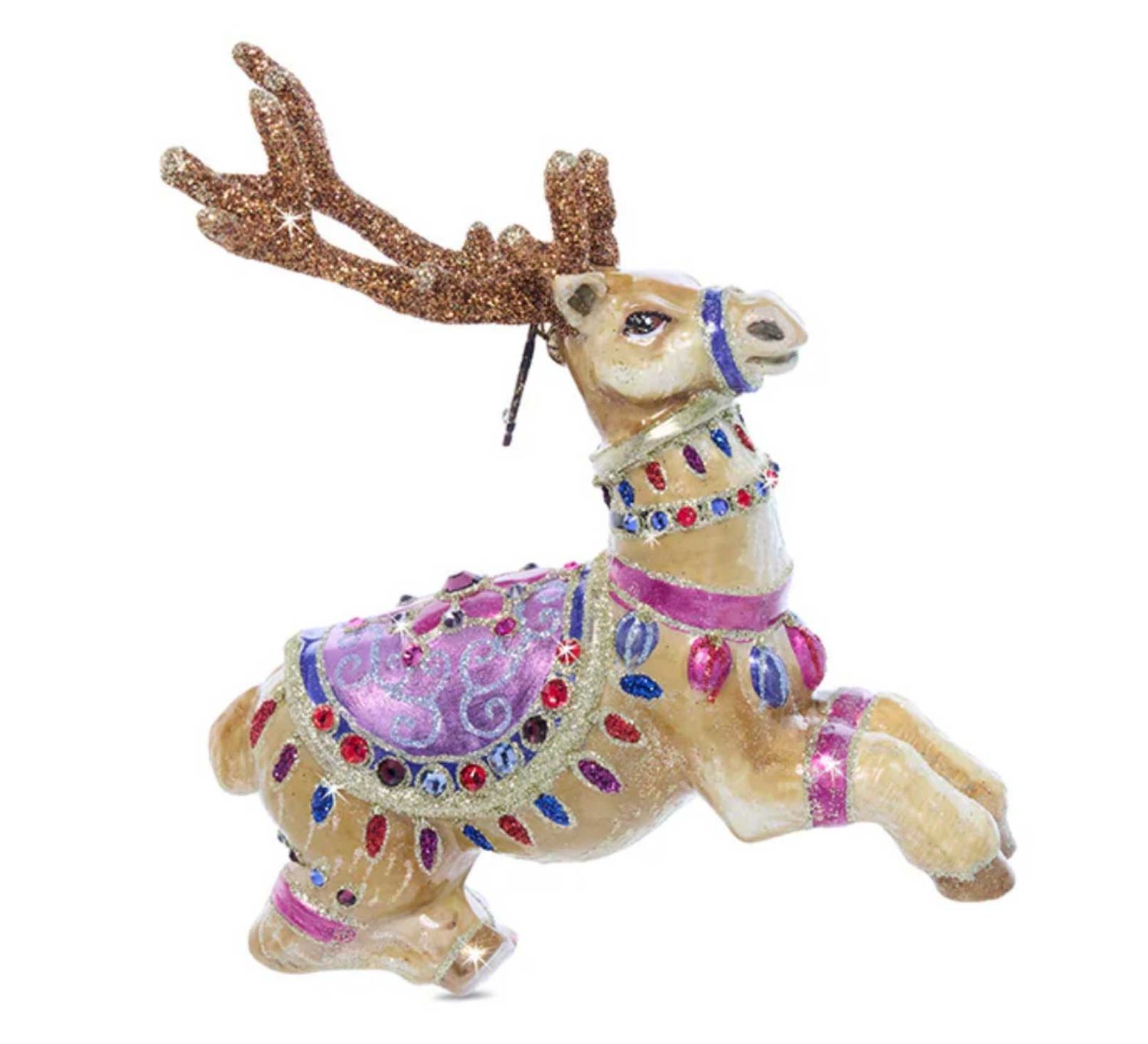 Jay Strongwater Prancer Glass Ornament SDH2277-207, 848510044301