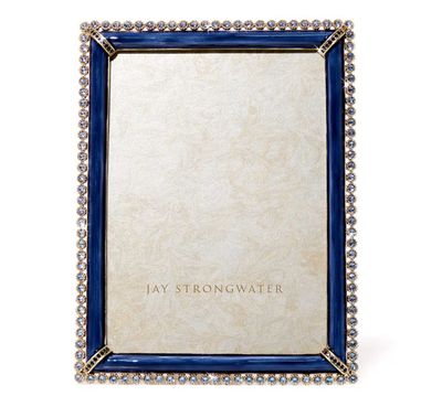 Jay Strongwater Lucas Stone Edge 5  x 7 Inch Picture Frame Delft Garden SPF5511-284, 848510044806