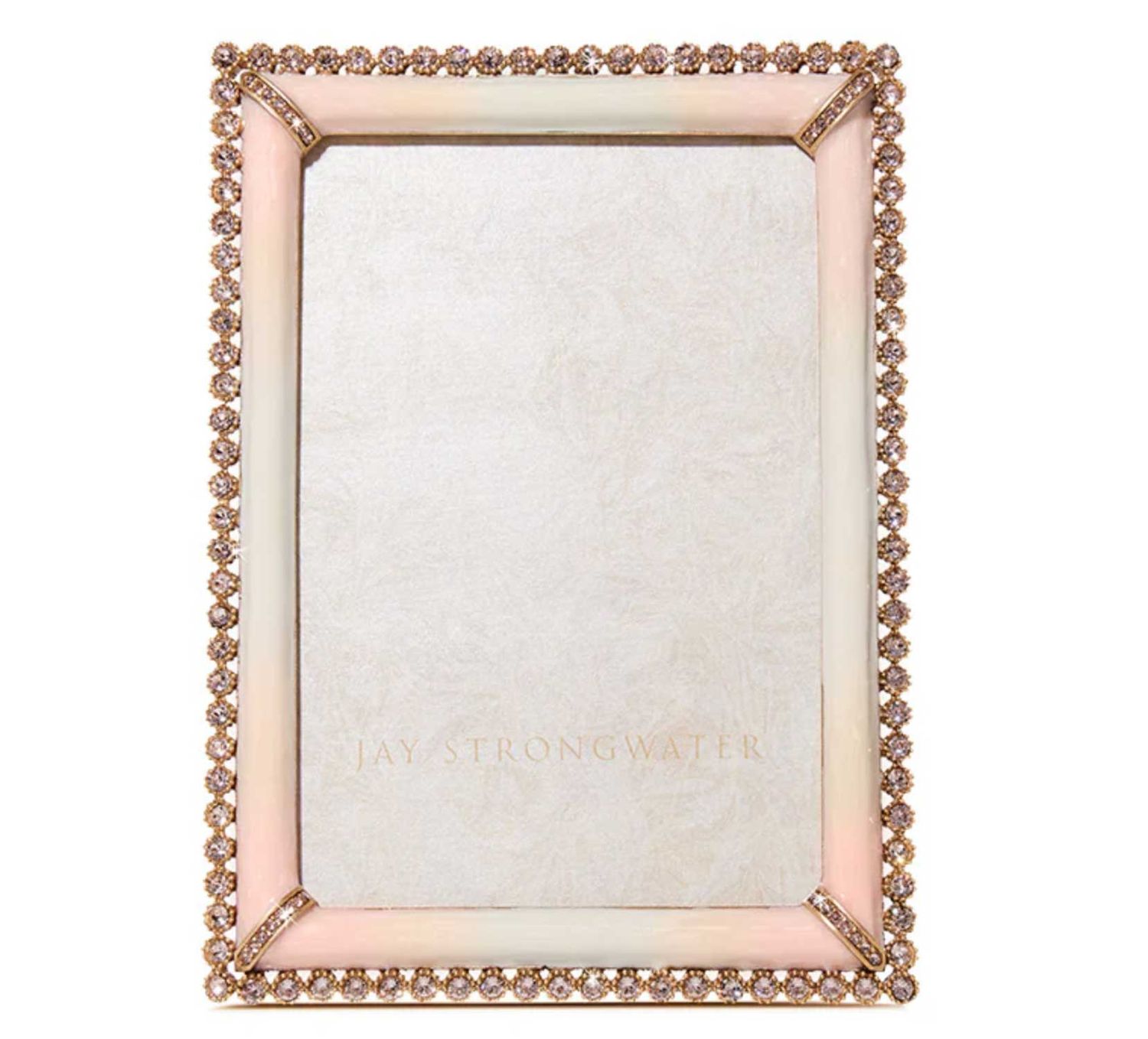 Jay Strongwater Lorraine Stone Edge 4  x 6 Inch Picture Frame Boudoir SPF5510-281, 848510044790