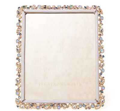 Jay Strongwater Theo Bejeweled 8  x 10 Inch Picture Frame Pale Blue SPF5843-225, 848510044844