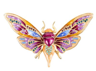 Jay Strongwater Rosey Moth Objet Figurine SDH2603-256, 848510045131