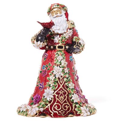 Jay Strongwater Floral Santa SDH2608-250, 848510044509