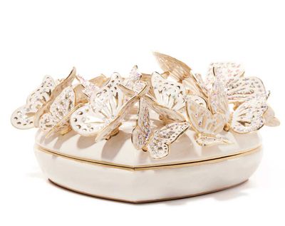 Jay Strongwater Amelia Opal Heart Box SDH7439-219, 848510045018