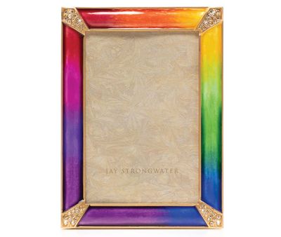 Jay Strongwater 4  x 6 Inch Lavinia Picture Frame Rainbow SPF5915-202, 848510045254