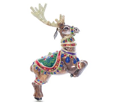 Jay Strongwater Dasher Glass Ornament SDH2117-250, 848510044325