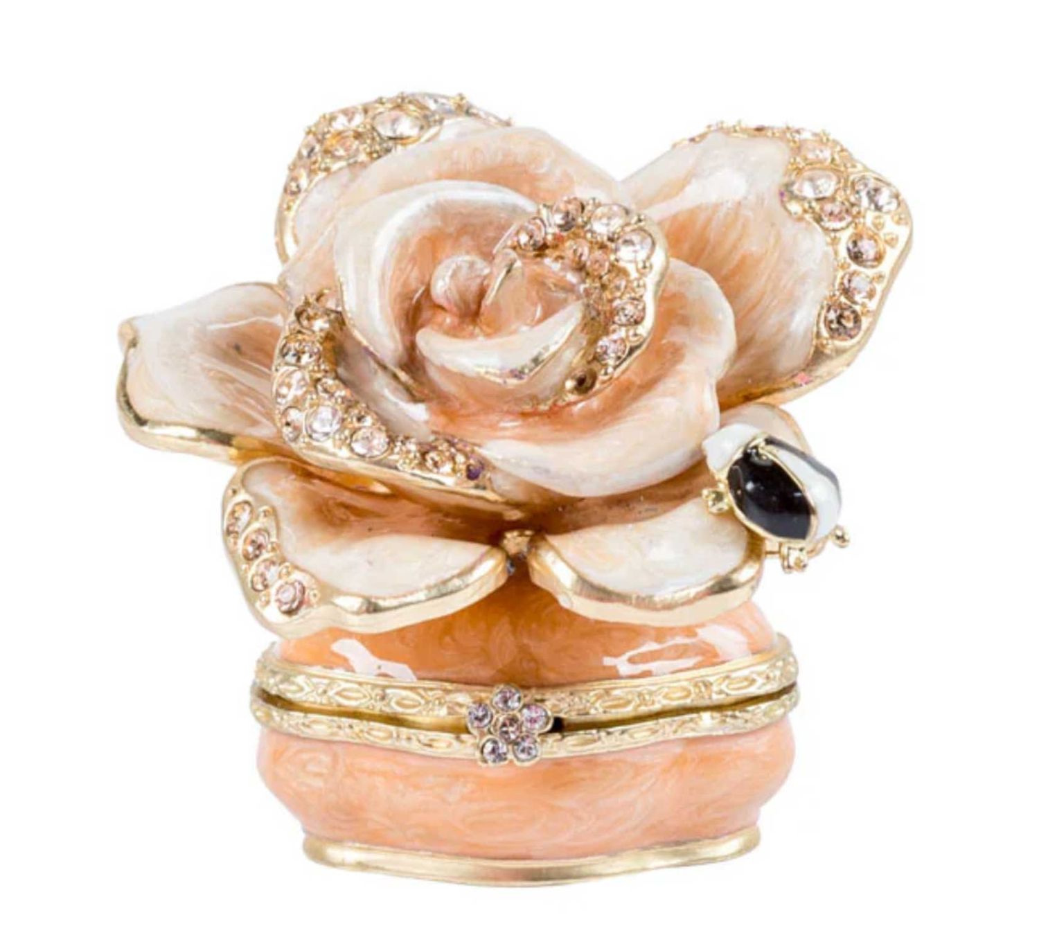 Jay Strongwater Rosalie Rose Box Boudoir SDH7399-281, 848510045322