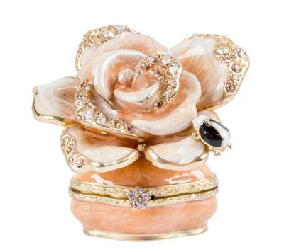 Jay Strongwater Rosalie Rose Box Boudoir SDH7399-281, 848510045322