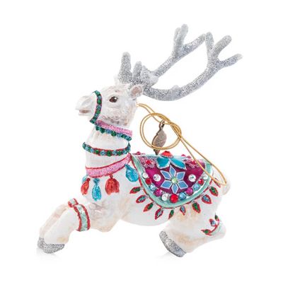 Jay Strongwater Cupid Reindeer Glass Ornament SDH20028-250, 848510041508
