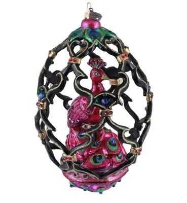 Jay Strongwater Peacock Egg Ornament SDH20082-202, 848510045452