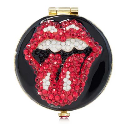Jay Strongwater 2 Inch Rolling Stones Compact Mirror SCB8094-202, 848510044219