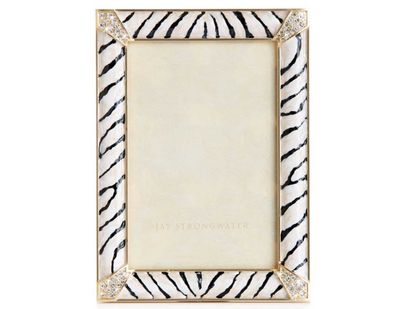 Jay Strongwater 4  x 6 Inch Lavinia Picture Frame Zebra SPF5915-280, 848510045285