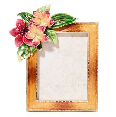 Jay Strongwater 3  x 4 Inch Tropical Flower Picture Frame SPF5914-271, 848510044868