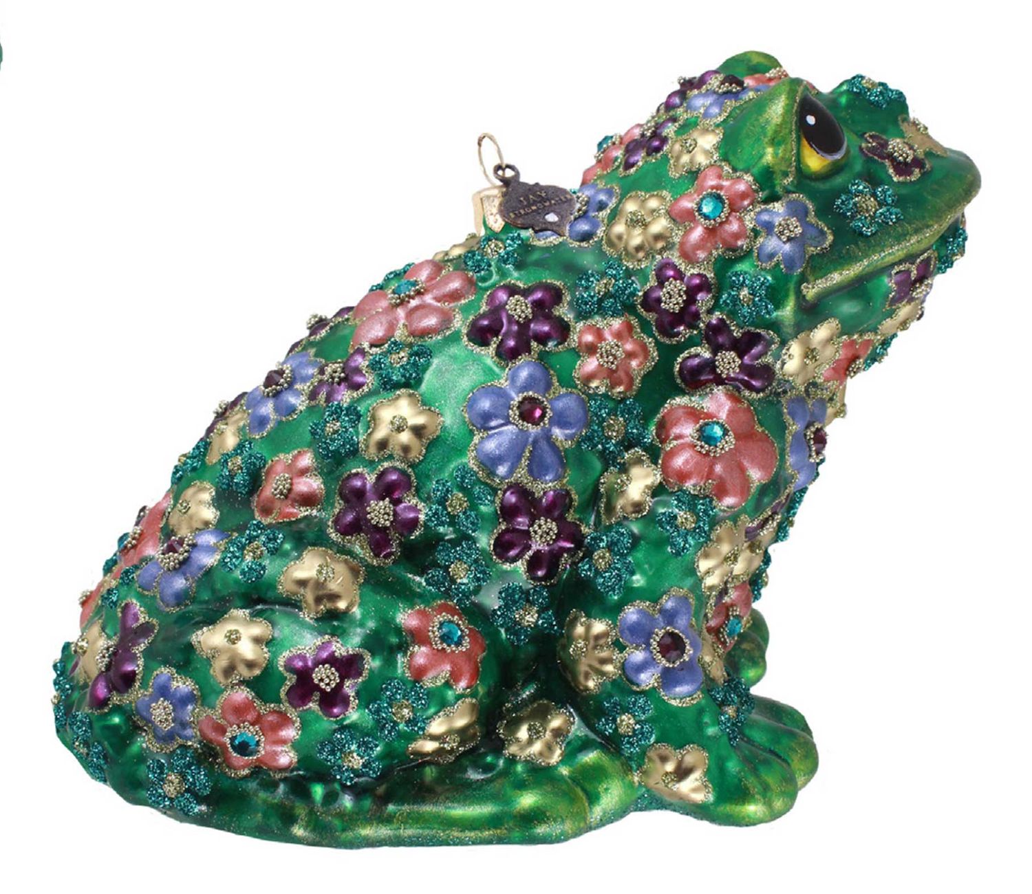 Jay Strongwater Floral Frog Ornament SDH20134-256, 848510045650