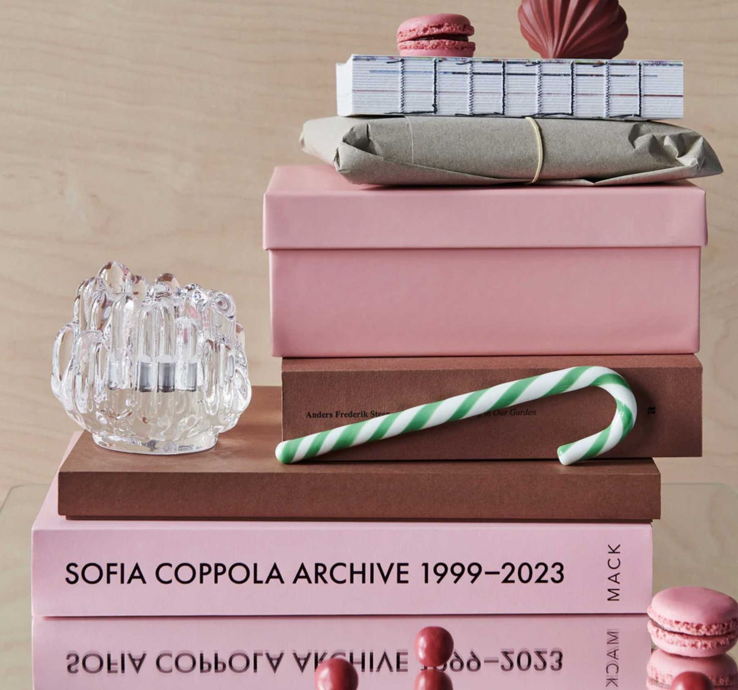 Kosta Boda Polka Candy Cane White Green 7092420, 7321646104598