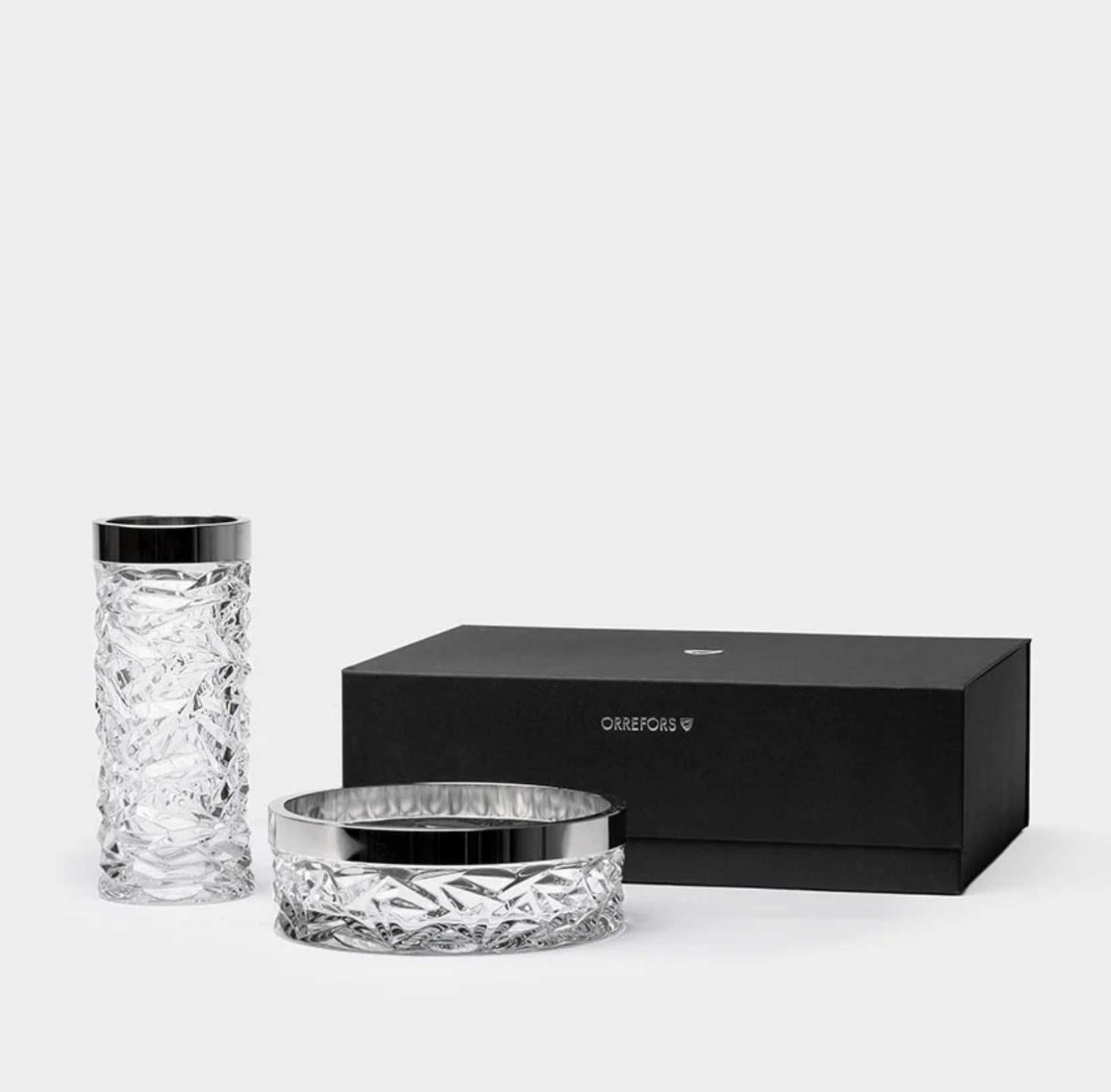 Orrefors Carat Bowl &amp; Vase Bundle 60060, 7321646099160