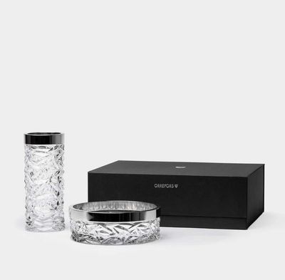 Orrefors Carat Bowl &amp; Vase Bundle 60060, 7321646099160