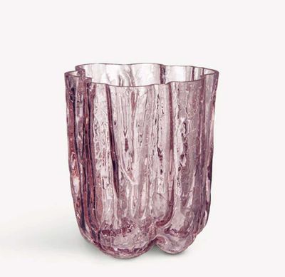 Kosta Boda Crackle Vase Pink Small 7042426, 7321646109357
