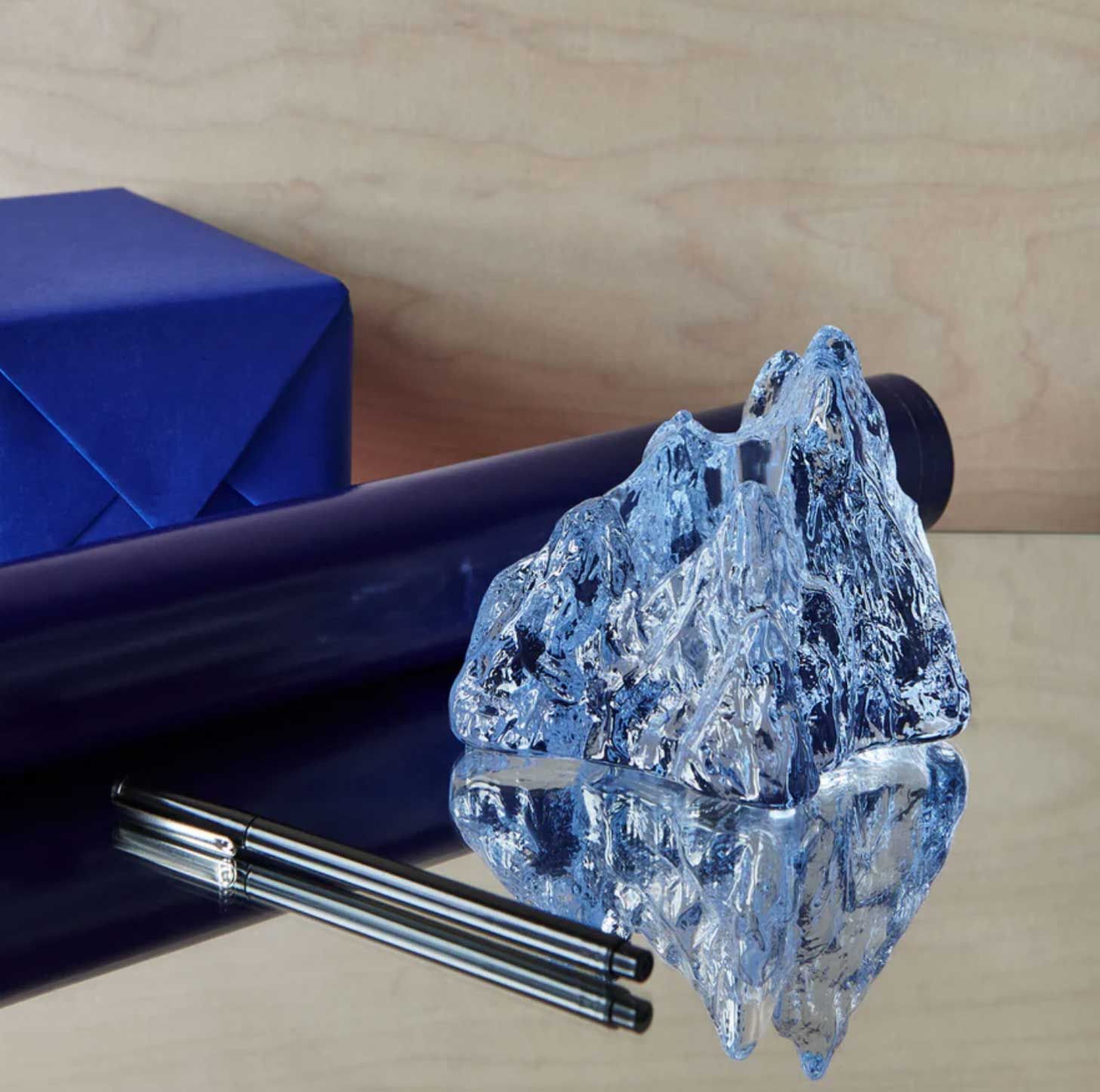 Kosta Boda The Rock Votive Ice Blue 7062420, 7321646106516