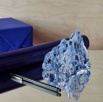 Kosta Boda The Rock Votive Ice Blue 7062420, 7321646106516
