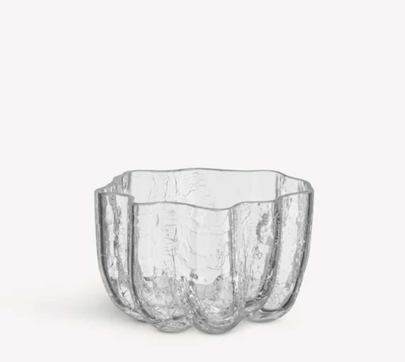 Kosta Boda Crackle Bowl Votive Clear 7062424, 7321646109487